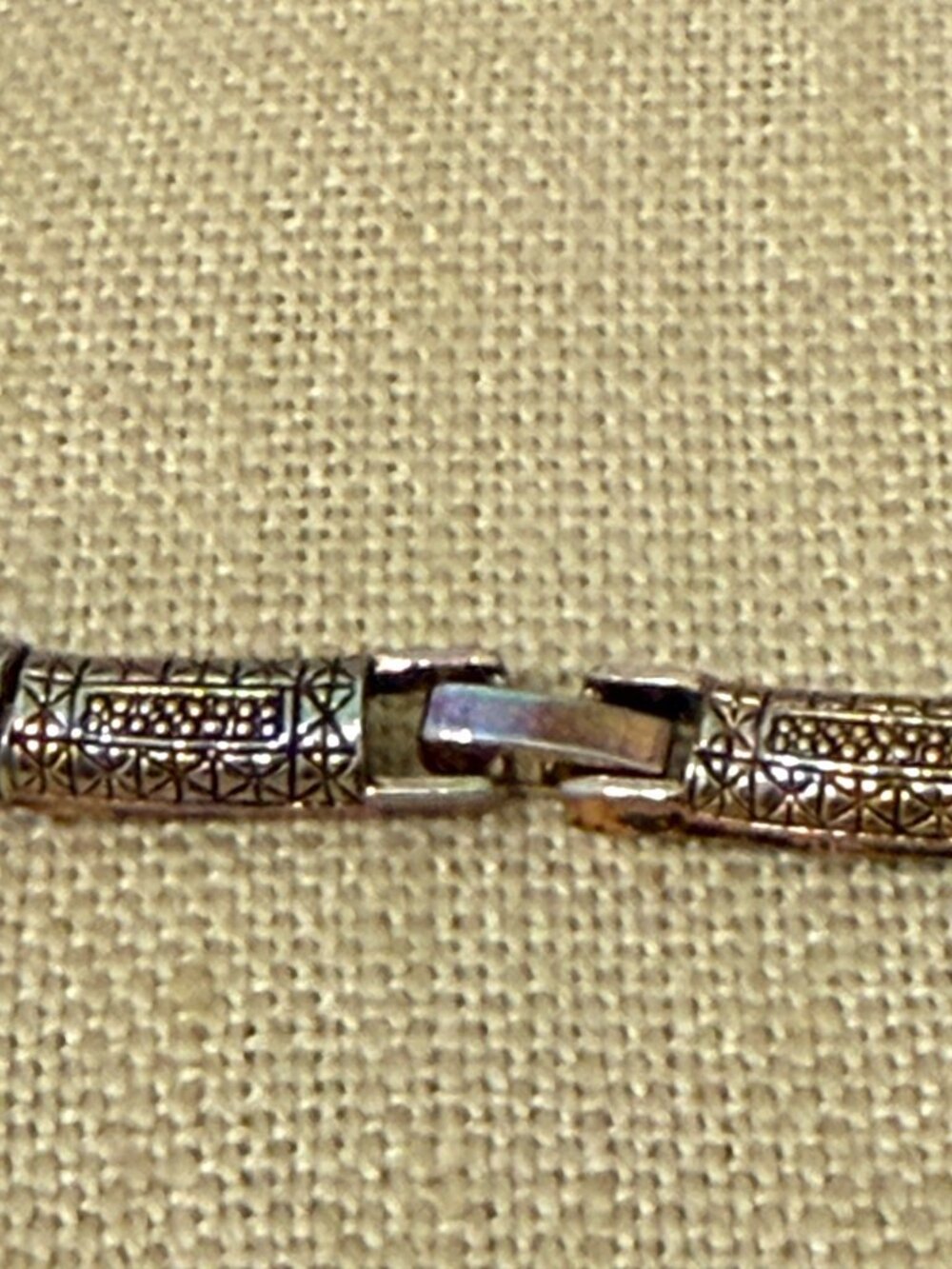 Vintage Gold-Tone Ornate Necklace With Amber Crystal Pendant & Intricate Details - Picture 6 of 11